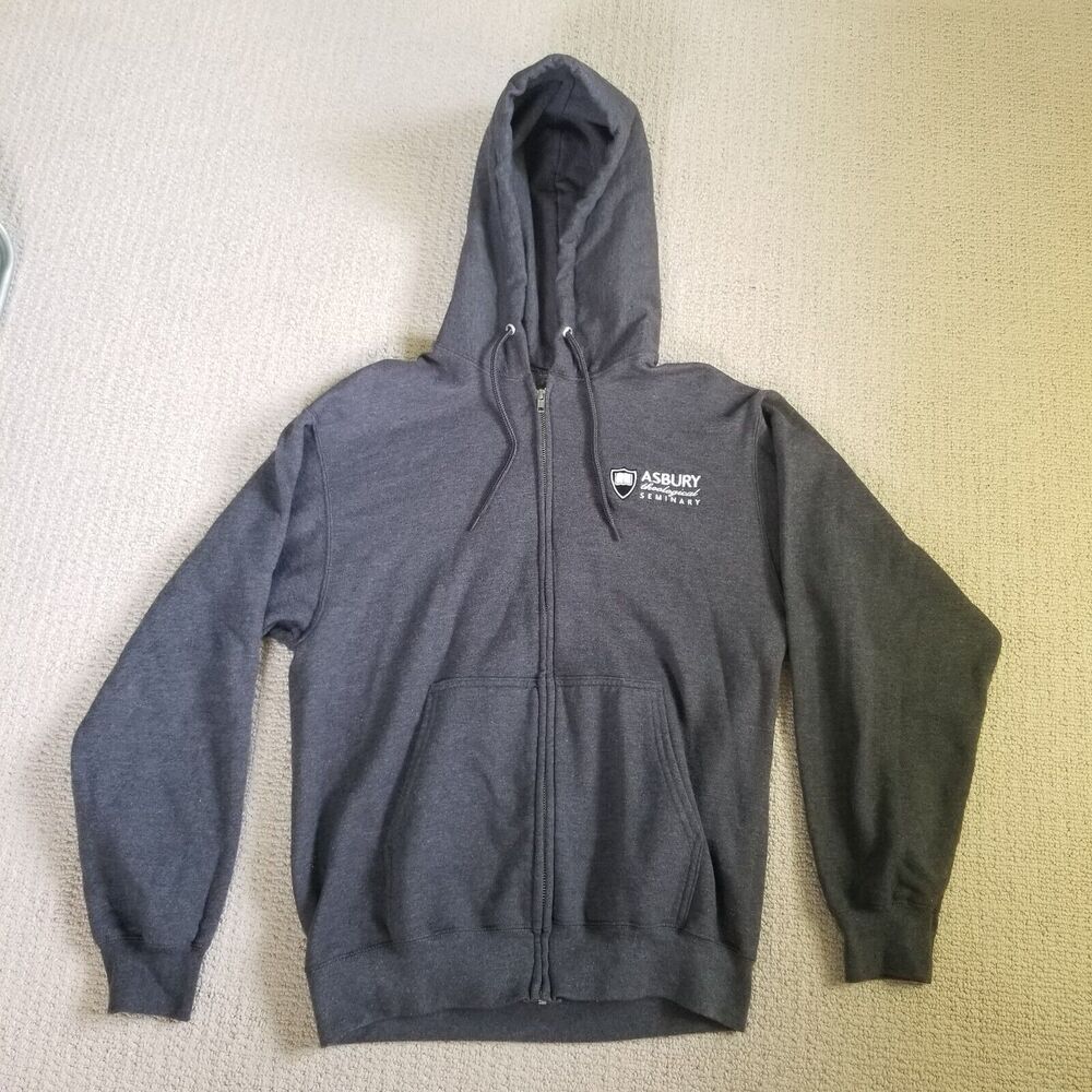 Asbury Theological Seminary Hoodie Sweatshirt Unisex Gray Size Medium Port & Co.